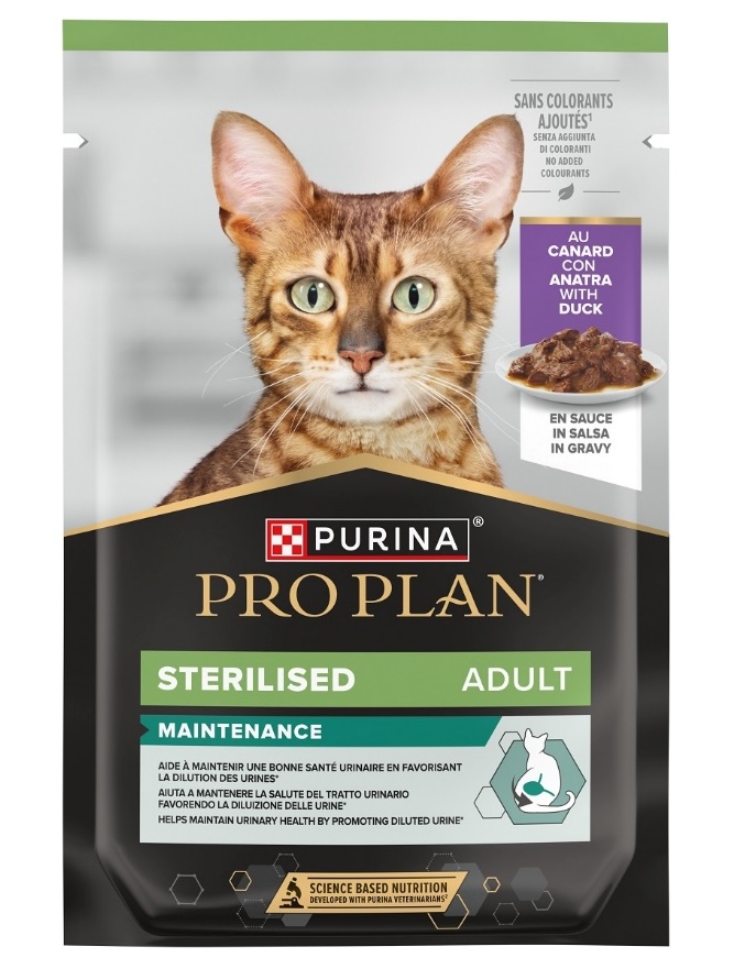 Pro Plan Cat kapsička Sterilised kachna ve šťávě 85g