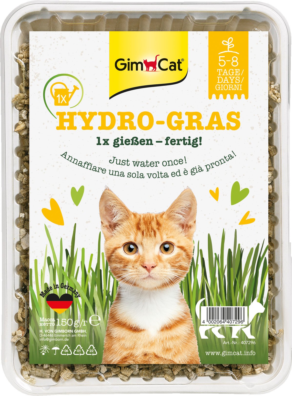 GimCat Gimpet Hy-Gras tráva pro kočky 150g