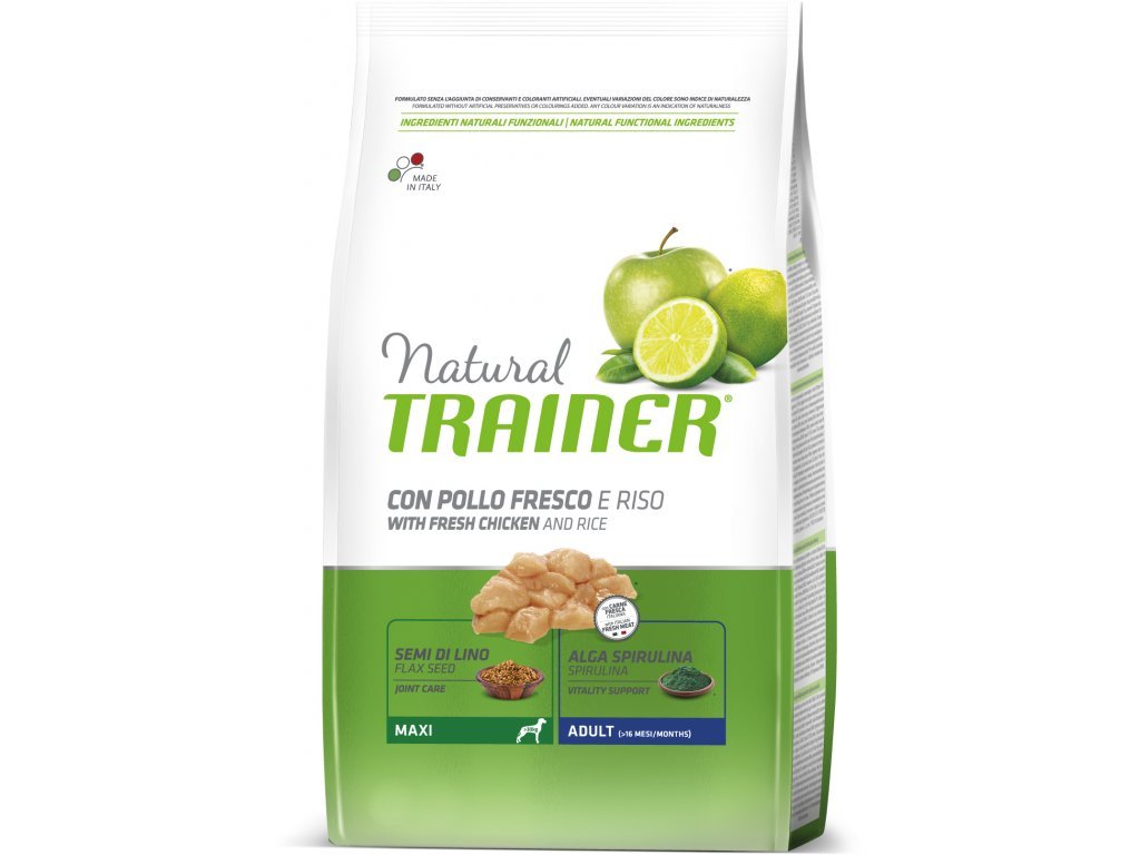 TRAINER Natural Maxi Adult Čerstvé kuře 12kg