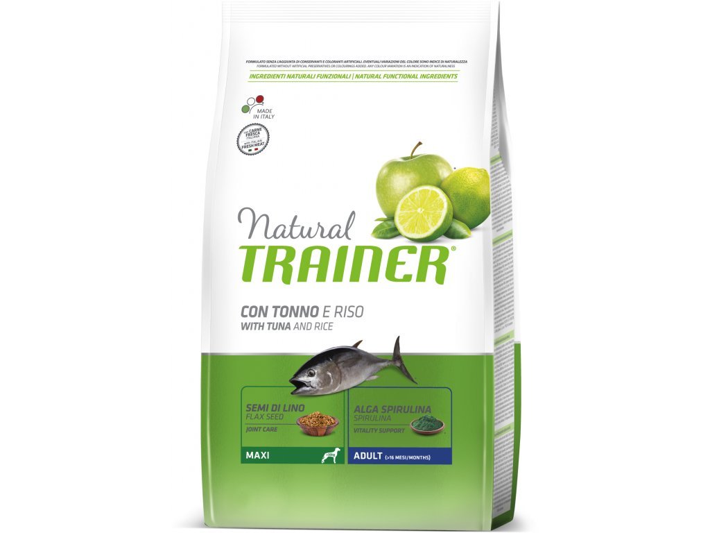 TRAINER Natural Maxi Adult Ryba a rýže 12kg