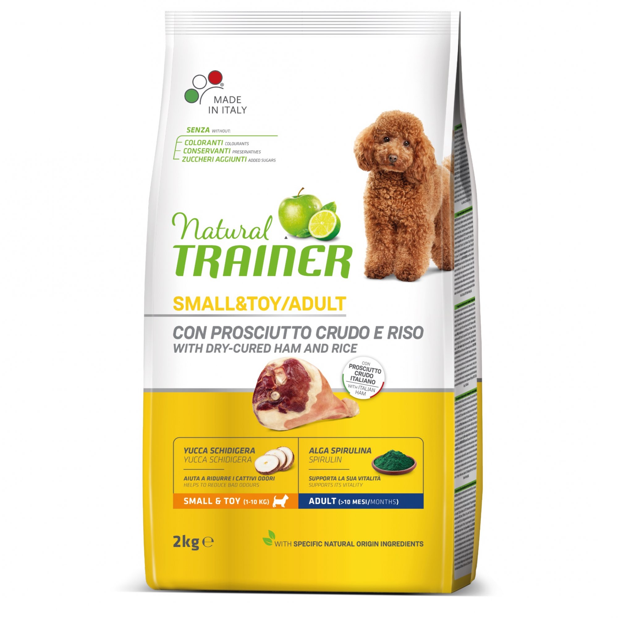 TRAINER Natural Small&Toy Ad. Prosciutto a rýže 2kg