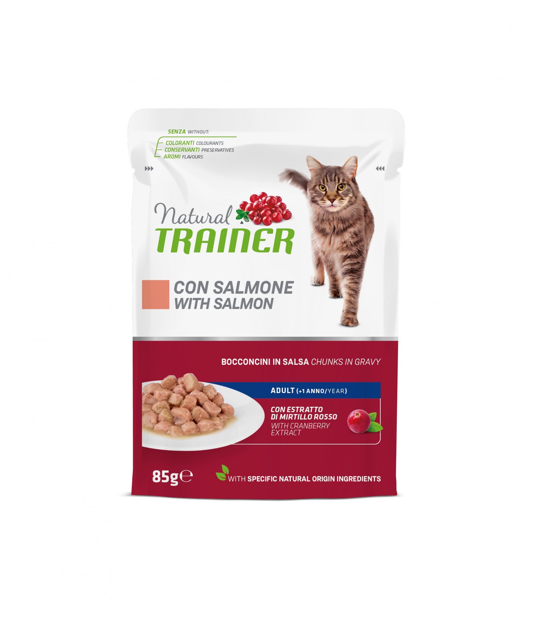 Kap.Trainer Natural CAT AD. losos 85g