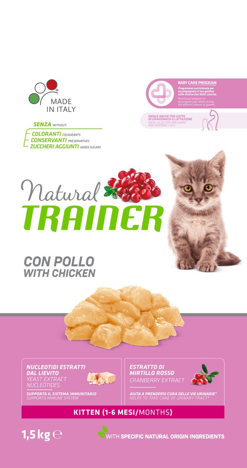 TRAINER Natural Cat Kitten kureci 1,5kg
