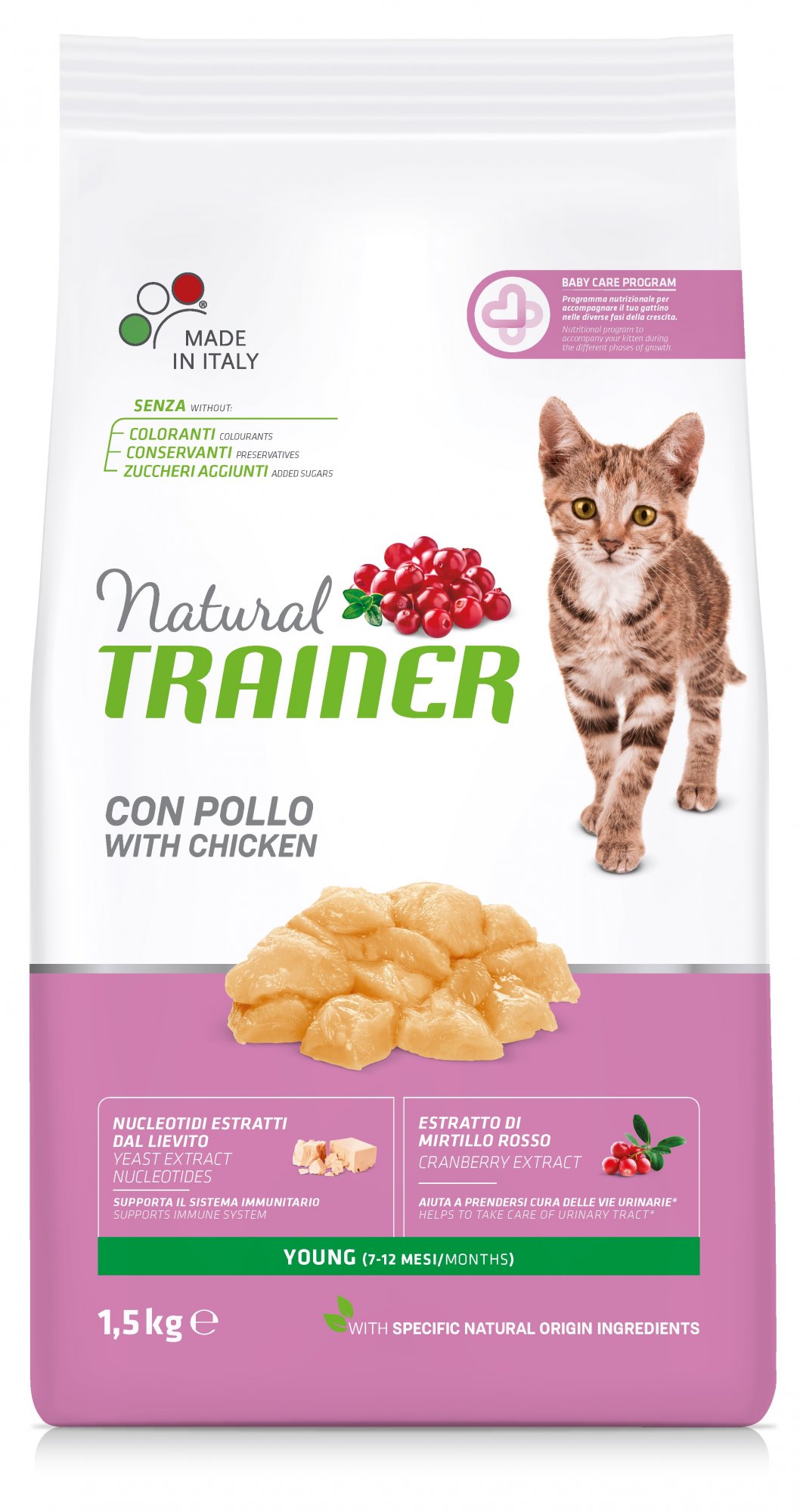 TRAINER Natural Cat Young kureci 1,5kg