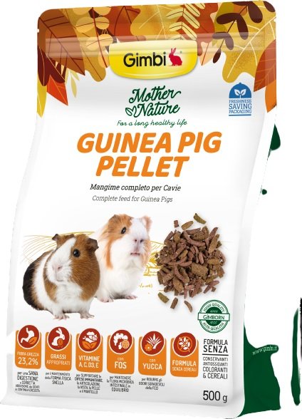 GIMBI MOTHER NATURE morče sušené pelety 500g