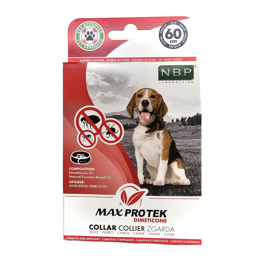 Max Pro Tek repelentní fluorescenční obojek, pes 60 cm