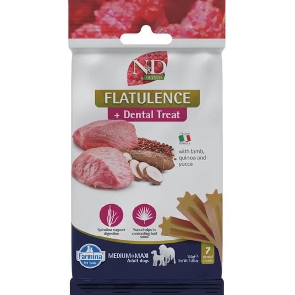 N&D QUINOA Dog Dental Snack Flatulence Medium & Maxi 100 g