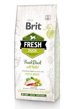 Brit Fresh Duck & Millet Adult Run & Work 2,5 kg