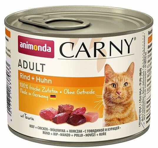 Animonda Carny Adult konzerva hovězí, kuře 200g