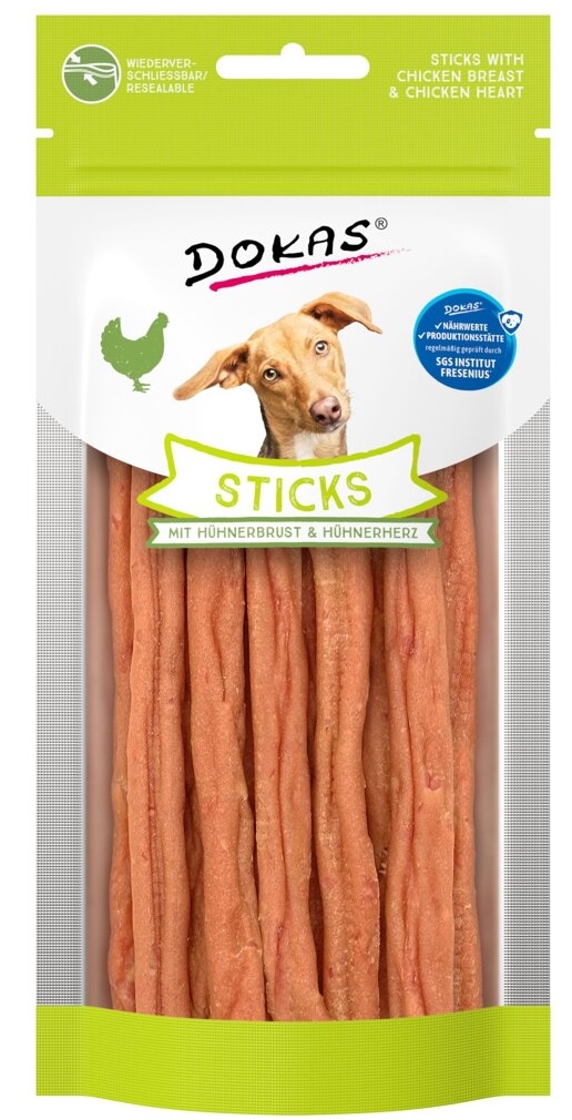 Dokas Tyčinky kuřecí prsa a srdíčka 60 g
