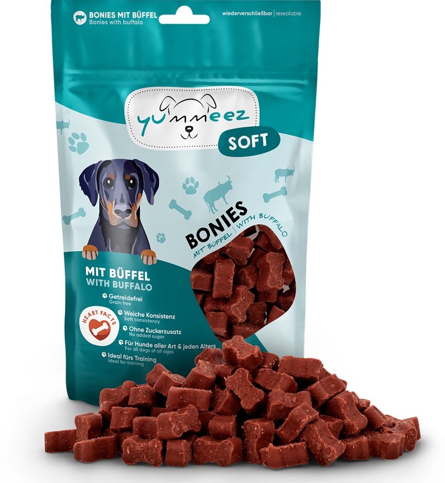 Yummeez Soft Bonies s buvolím masem 165 g