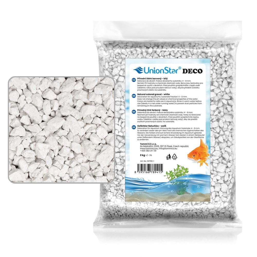 Akvarijní štěrk bílý 2 kg DECO