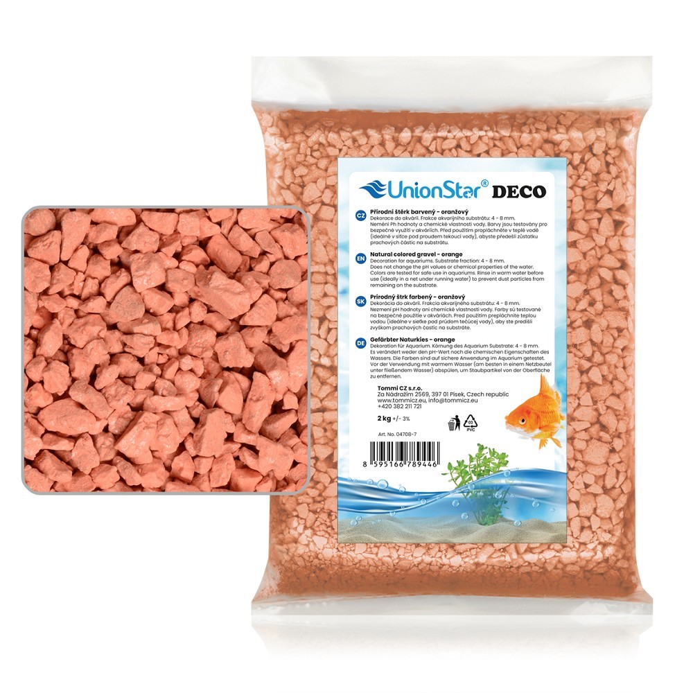 Akvarijní štěrk růžový 2 kg DECO