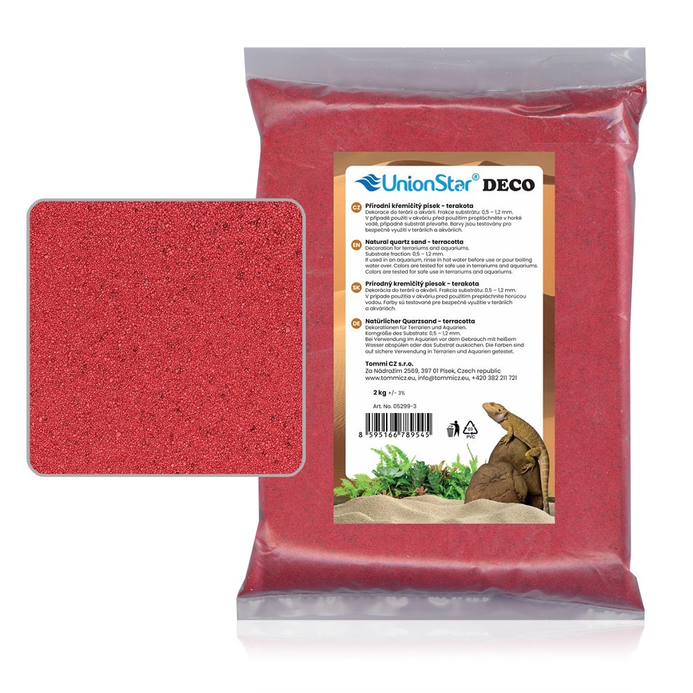 Terarijní písek terakota 2 kg DECO