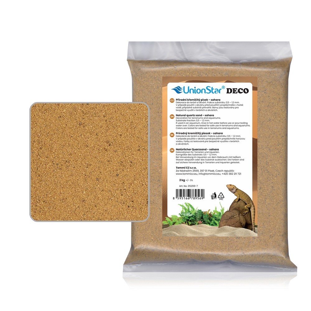 Terarijní písek sahara 2 kg DECO
