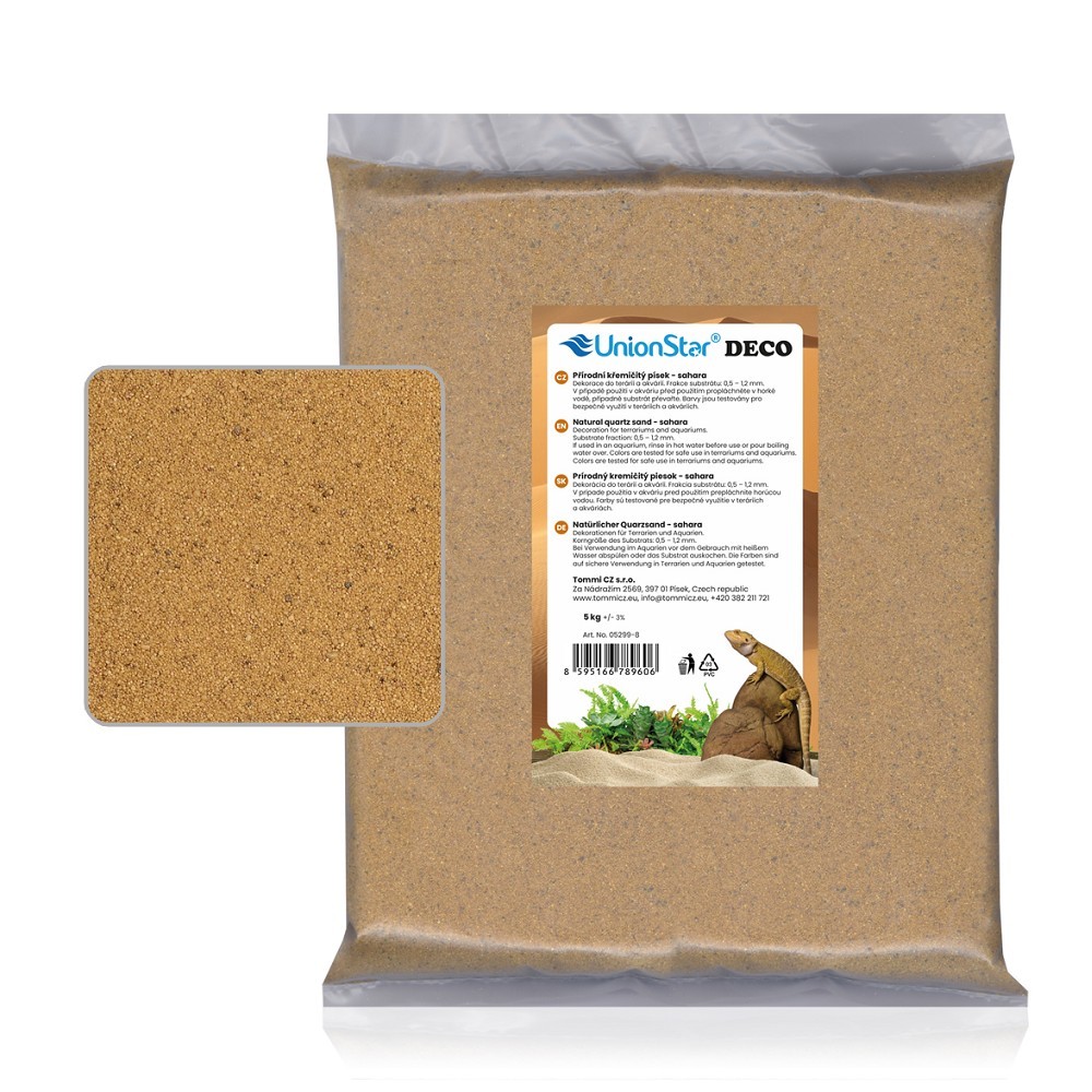 Terarijní písek sahara 5 kg DECO