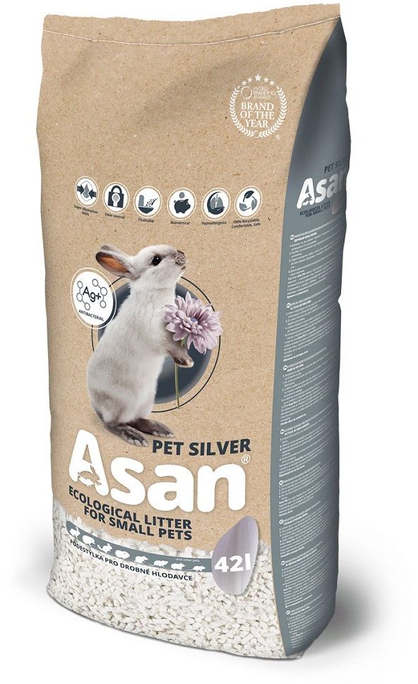 ASAN Pet Silver Podestýlka hlodavce a králíčky 42l