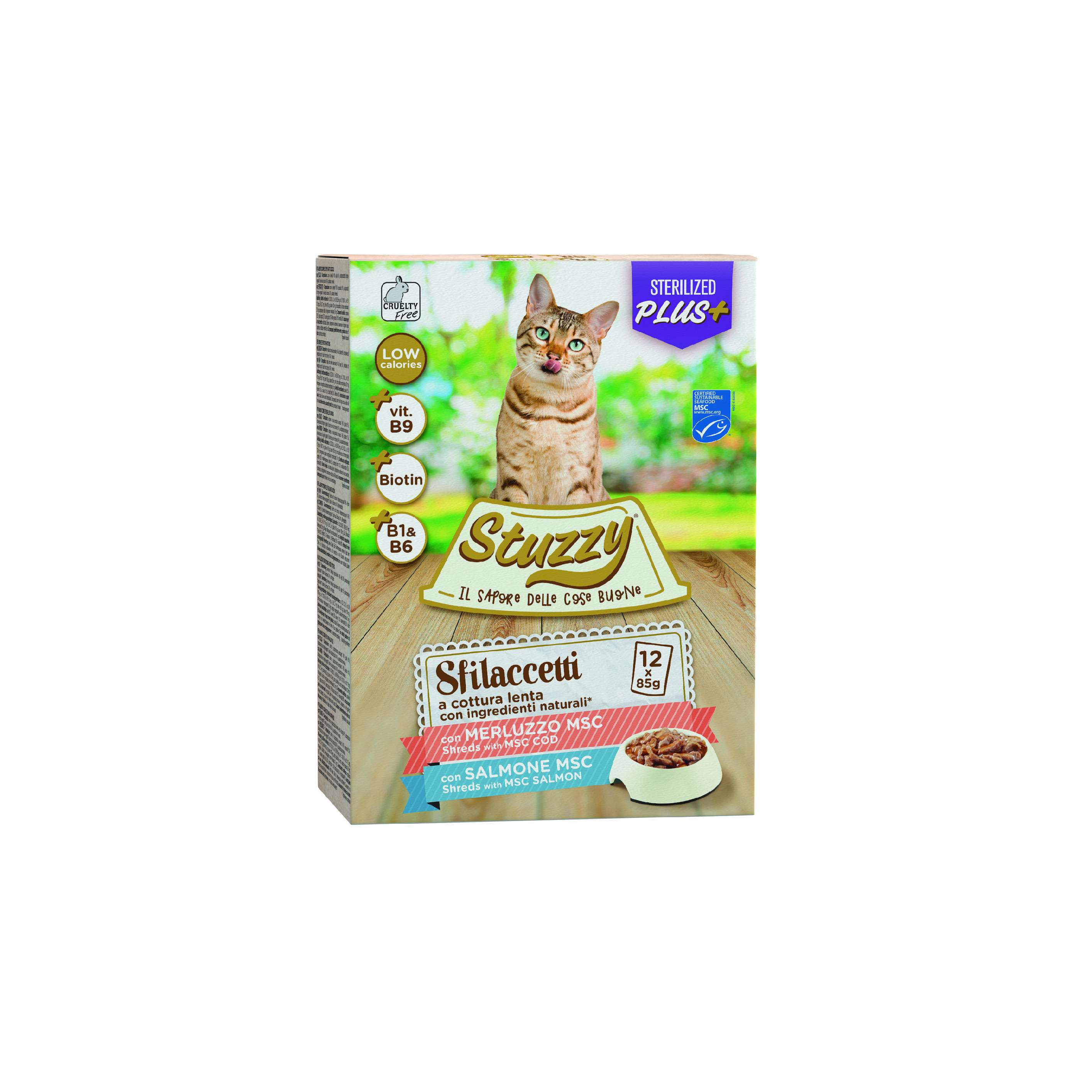 Stuzzy Cat kapsa Adult Sterilised rybí 12X85G