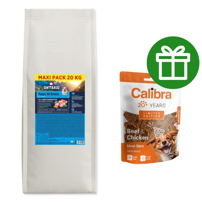 Krmivo Ontario Adult All Breeds Monoprotein Turkey & Sweet Potatoes 20kg