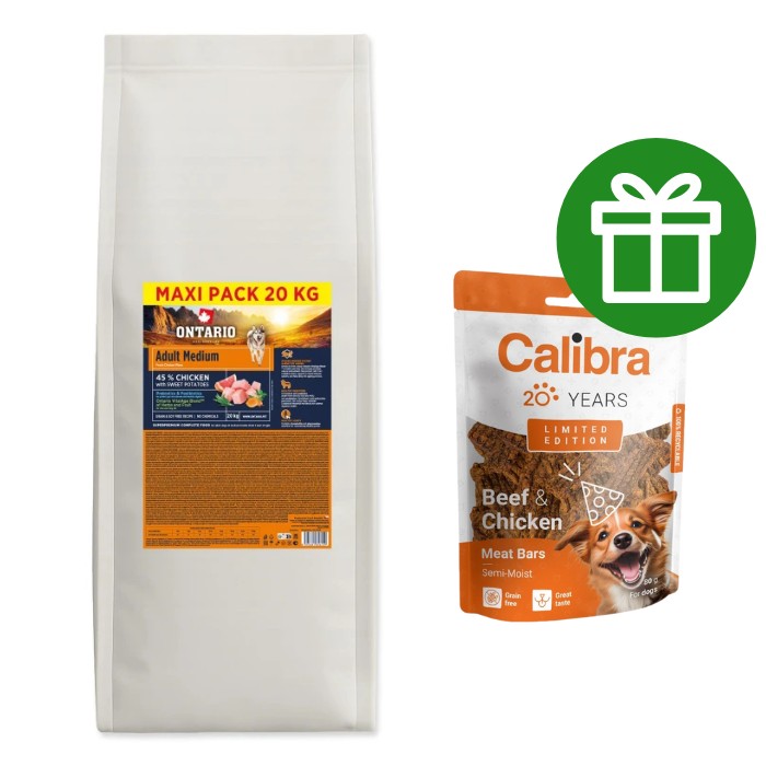 Krmivo Ontario Adult Medium Chicken & Sweet Potatoes 20kg