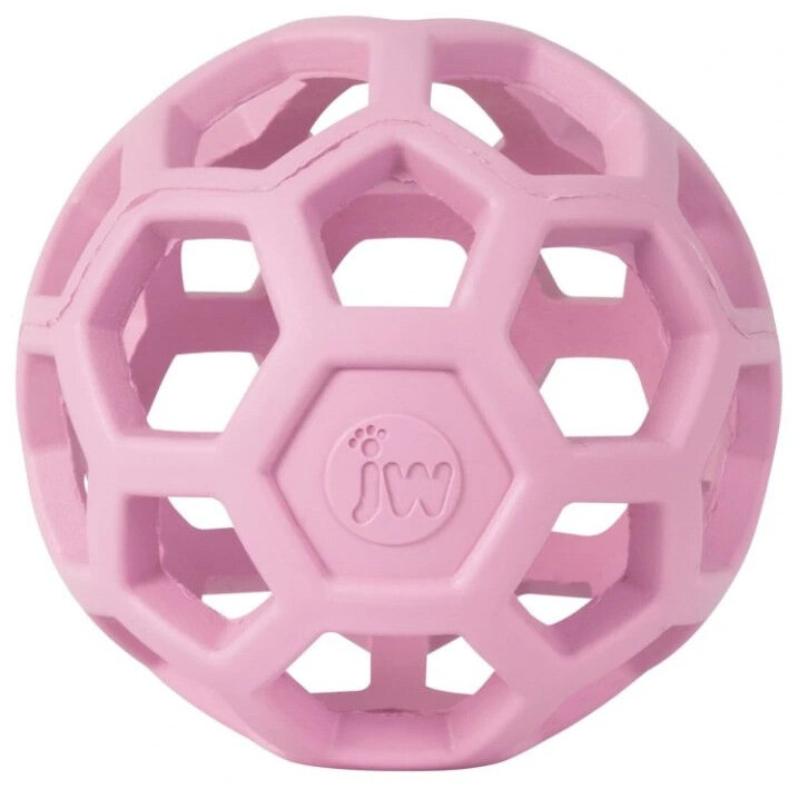 JW Hol EE děrovaný míč 11 cm světle růžová
