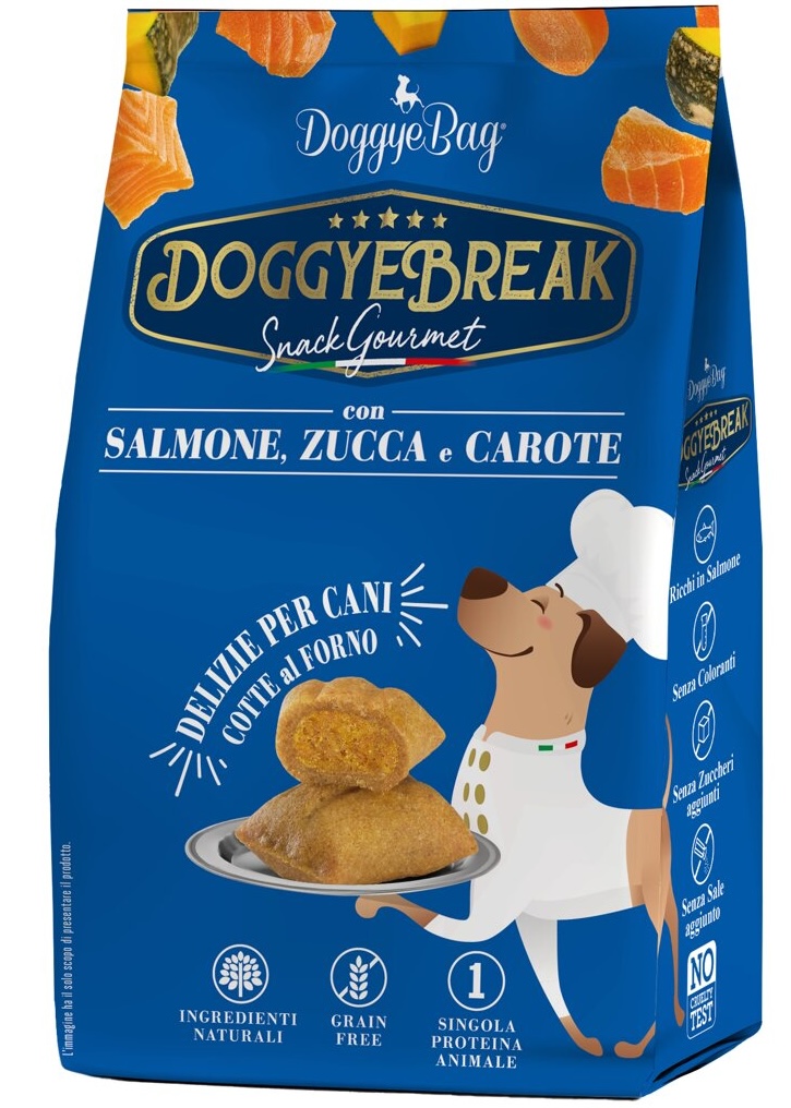 DoggyeBag DoggyeBreak s lososem, dýní a mrkví 180 g