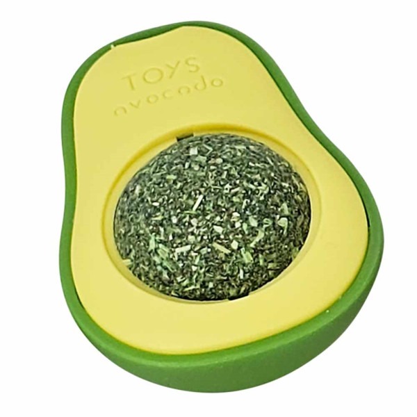 Nobby hračka pro kočky Avokádo s Catnip kuličkou 6 x 4,5 cm
