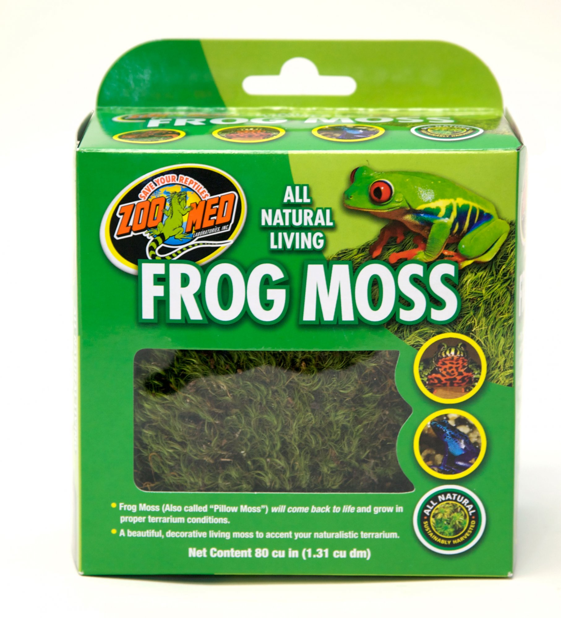 Zoomed ZMD Přírodní terarijní mech Natural Frog Moss 1,31l