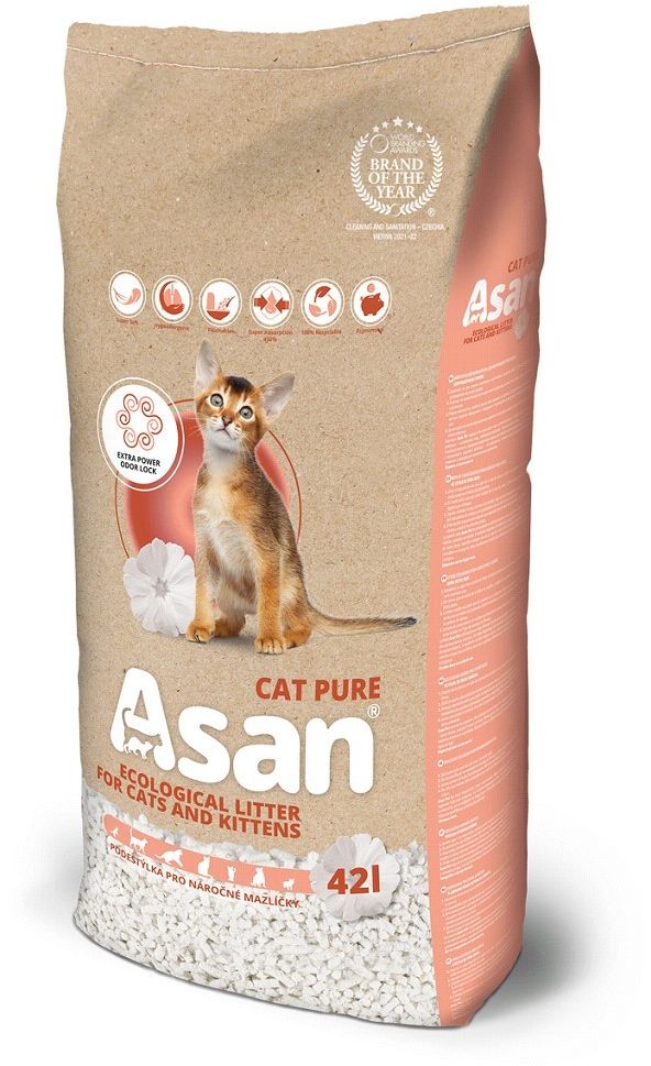 Asan Cat Pure podestýlka 42l 8kg