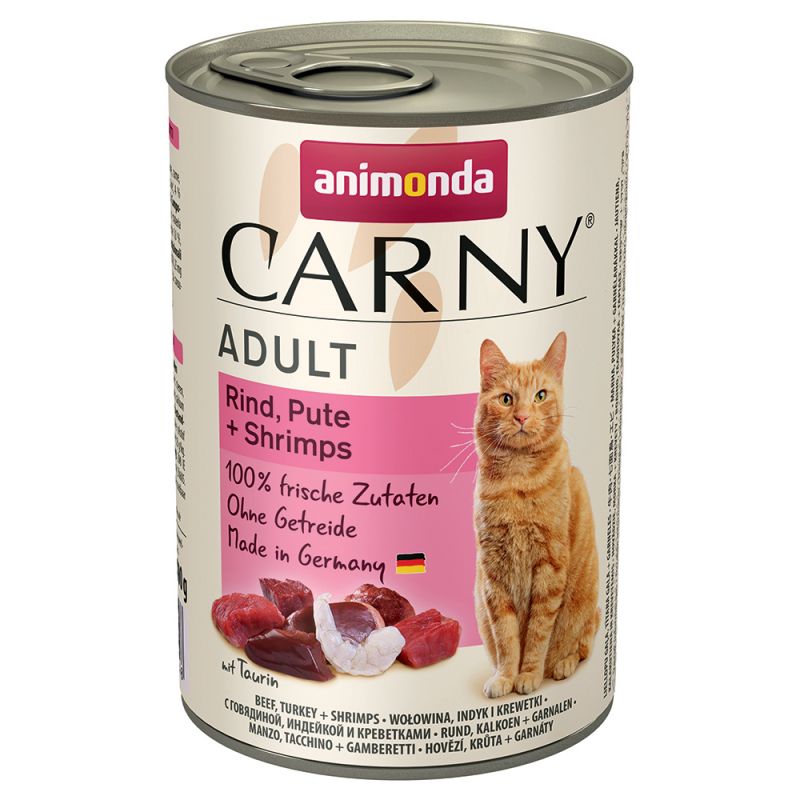 Animonda Carny Adult hovězí, krůtí a krevety 400g