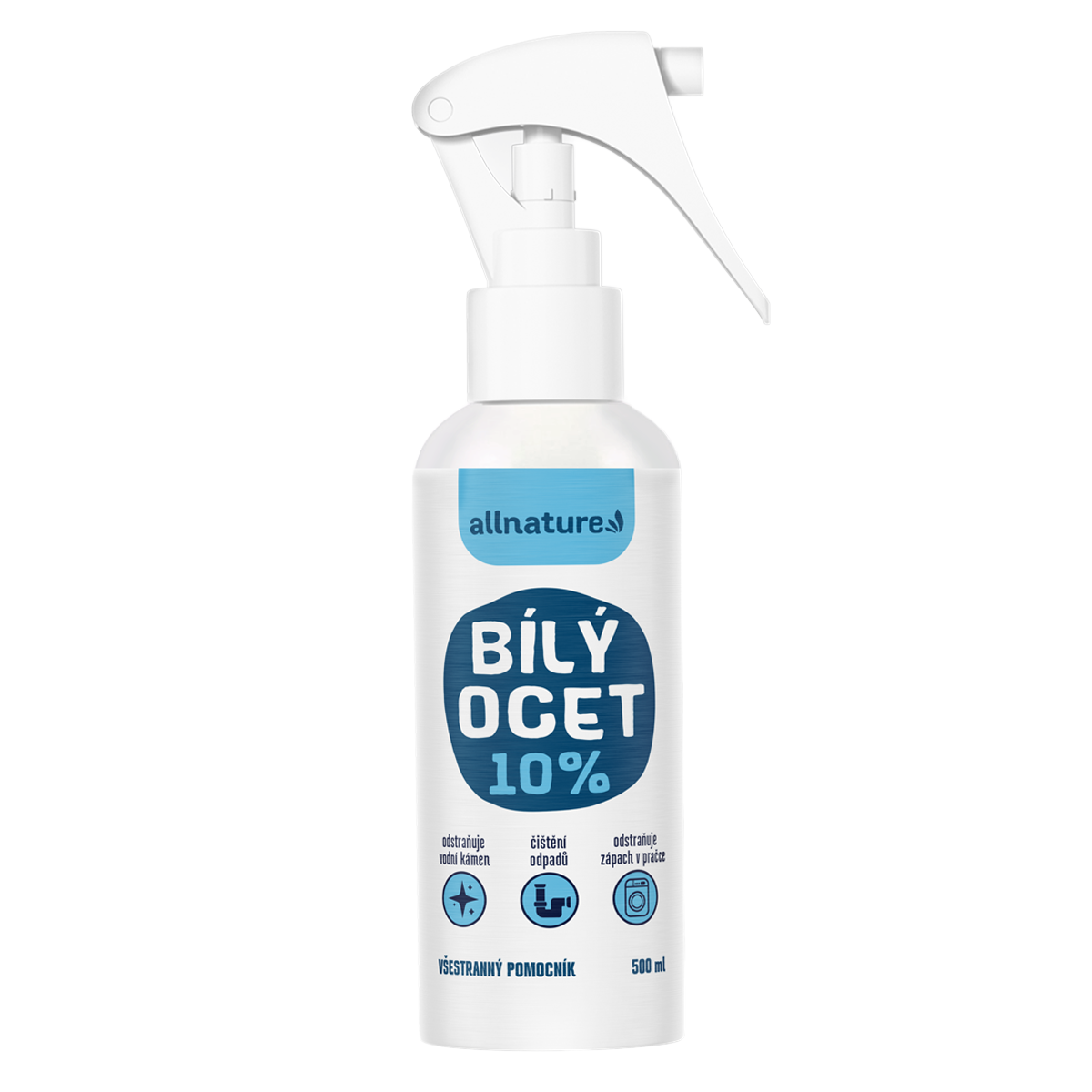 Allnature Bílý ocet 10% - 500 ml