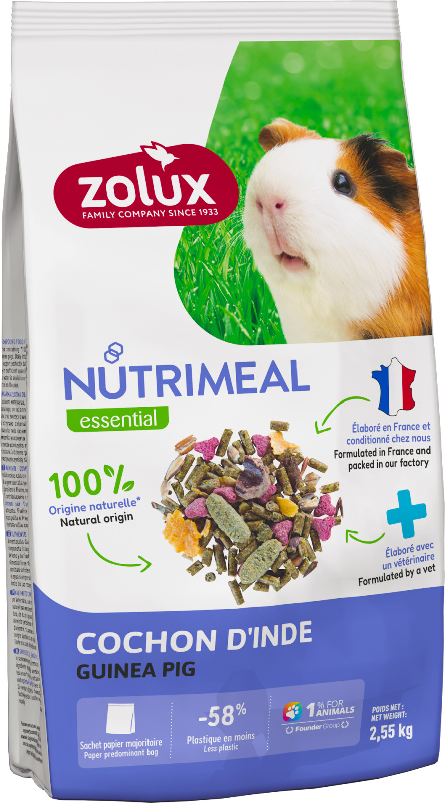 Krmivo pro morčata NUTRIMEAL mix 2,55kg Zolux
