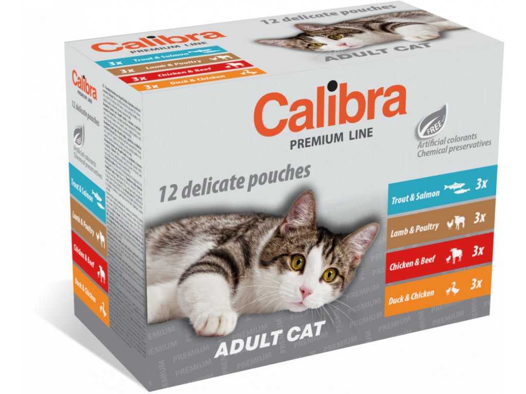 Calibra Premium Calibra Cat Premium Adult multipack kapsičky 12x100g