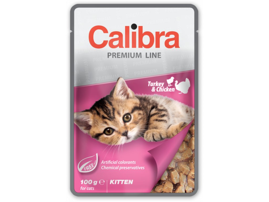 Calibra Premium Calibra Cat kapsa Premium Kitten Turkey & Chicken100g