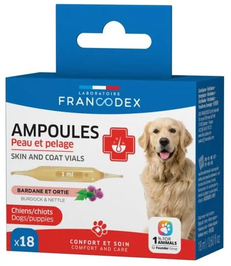 Francodex Skin and Coat ampulky pes, štěně 18x1ml