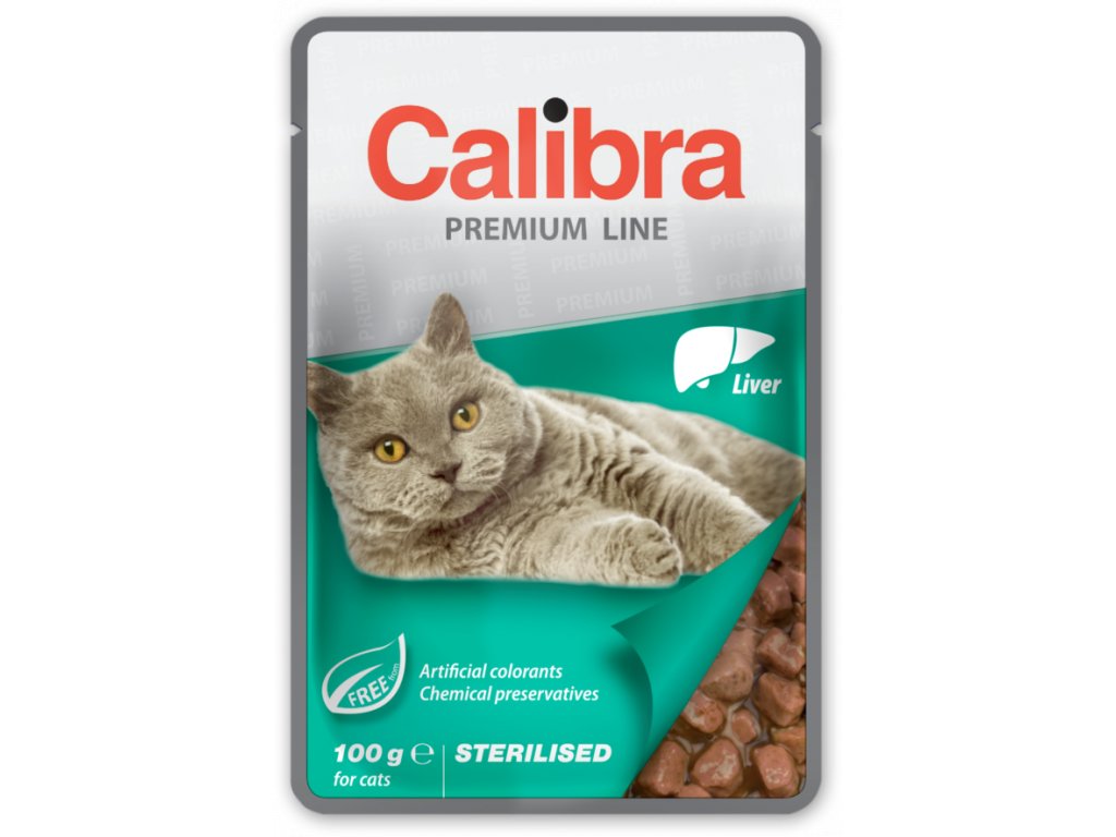 Calibra Premium Calibra Cat kapsa Premium Sterilised Liver 100g