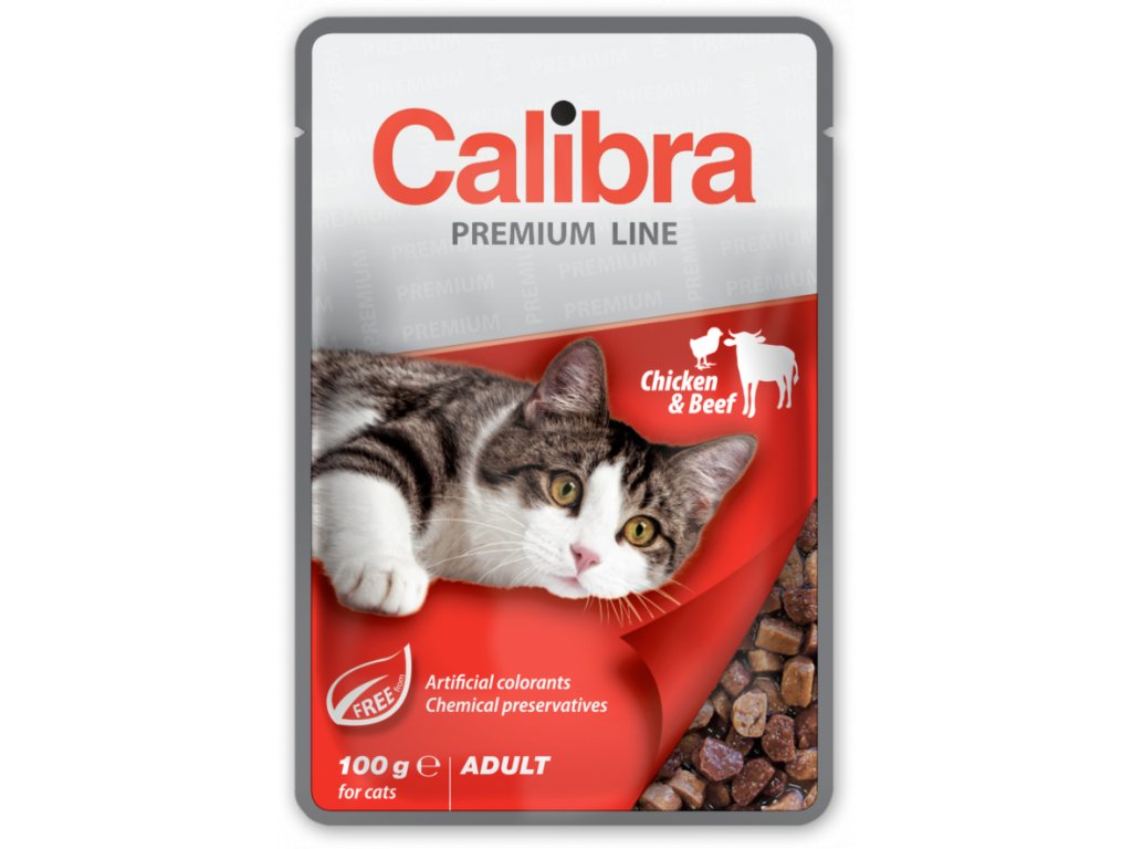 Calibra Premium Calibra Cat kapsa Premium Adult Chicken & Beef 100g