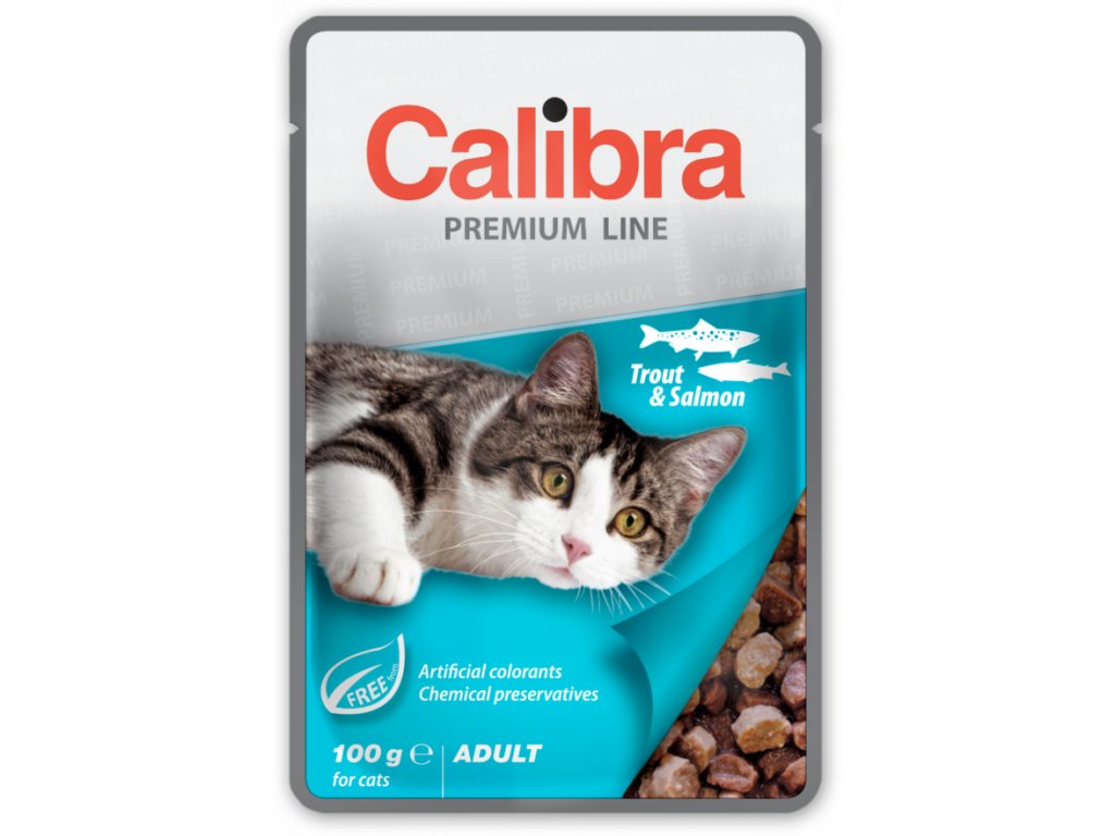 Calibra Premium Calibra Cat kapsa Premium Adult Trout & Salmon 100g