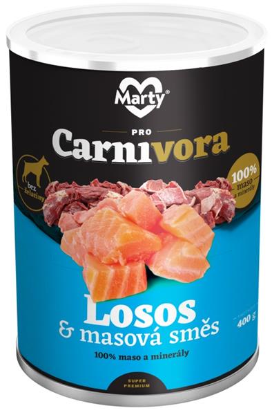 MARTY konz. pro psy ProCarnivora-losos+směs 400 g
