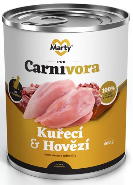 ProCarnivora MARTY konz. pro kočky ProCarnivora-kuře+hovězí 400g