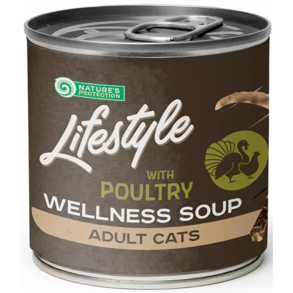 Nature's Protection LifeStyle NP Cat Soup LifeStyle Longhair Poultry 140 ml
