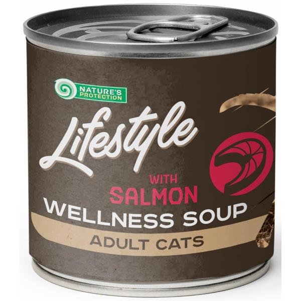 Nature's Protection LifeStyle NP Cat Soup LifeStyle Sterilised Salmon 140 ml