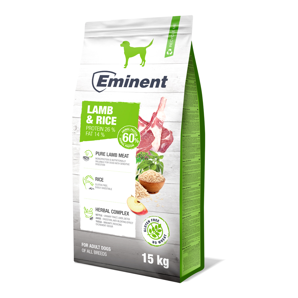 Eminent Puppy Lamb & Rice 15 kg + 2 kg zdarma