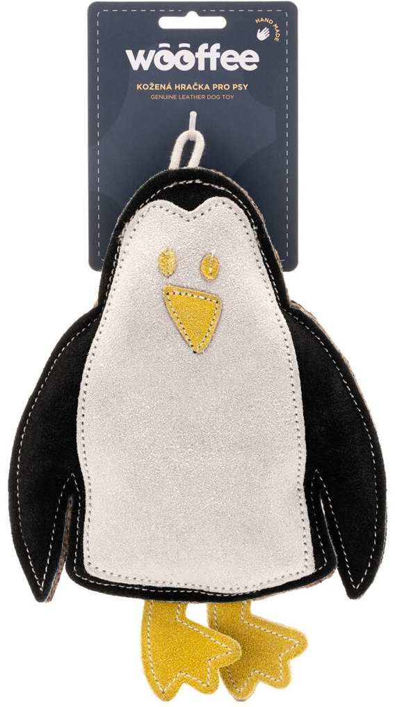 Wooffee pravá kůže tučňák 25 cm