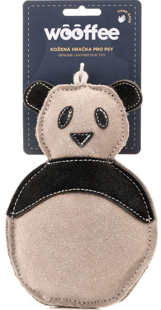 Wooffee pravá kůže panda 19 cm