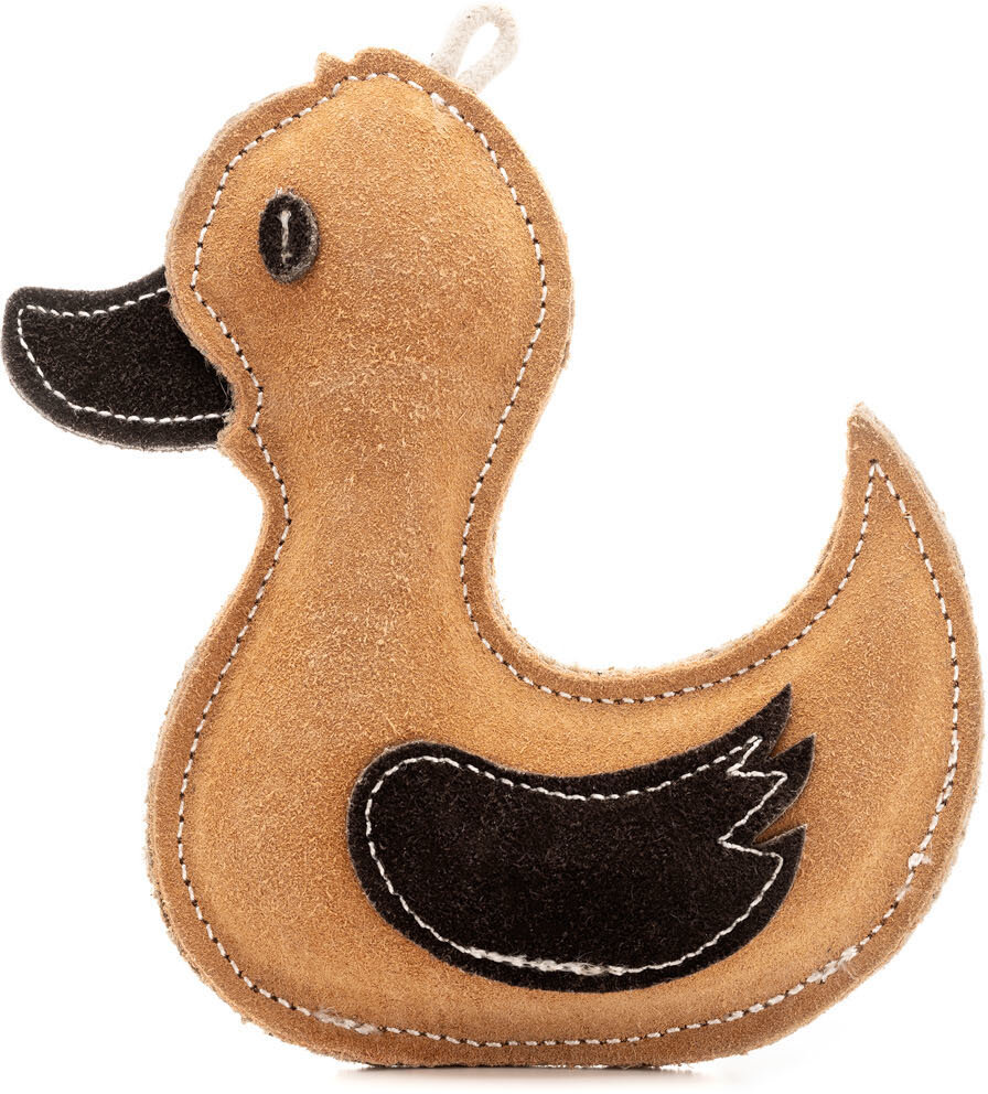Wooffee pravá kůže kachnička 16 cm