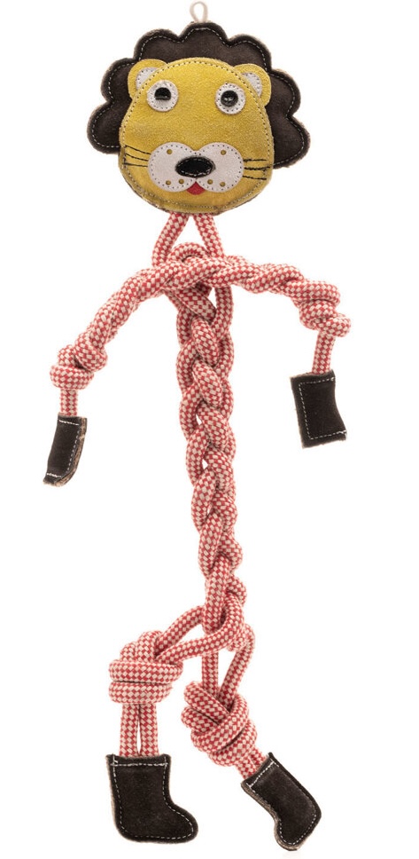 Wooffee pravá kůže provazový dlouhán lev 57 cm