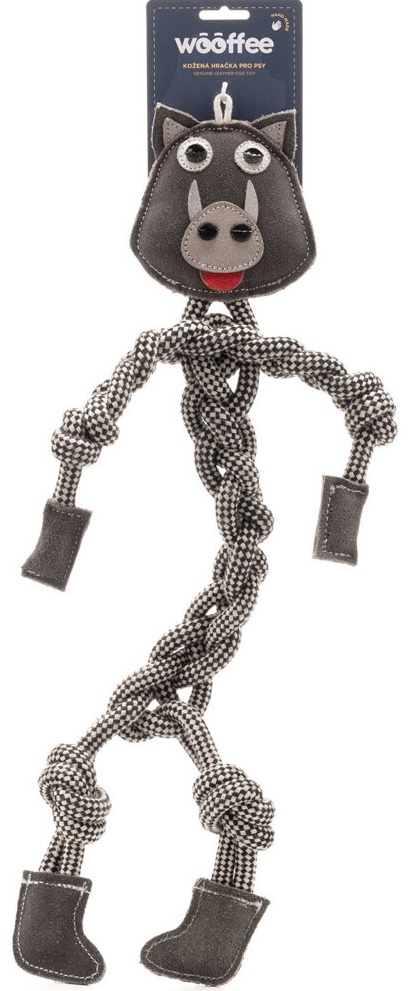 Wooffee pravá kůže provazový dlouhán divočák 56 cm