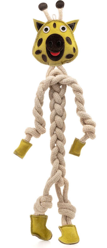 Wooffee pravá kůže provazový dlouhán žirafa 69 cm