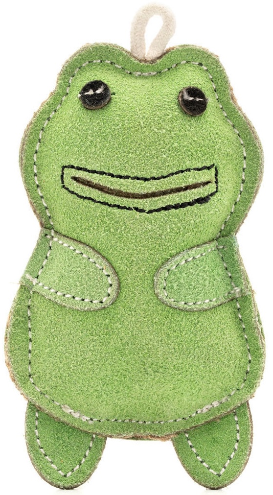 Wooffee pravá kůže žabka 13 cm